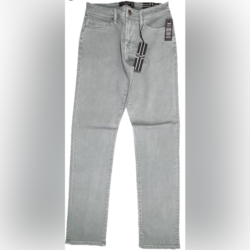 NWT Liverpool Men’s 30W/34L Gray Regent Relaxed Straight Jeans